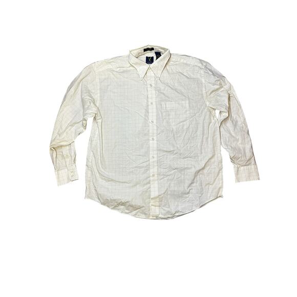 Vintage 80s/90s Van Heusen Cotton Poplin Shirt Made in Philippines Large 16–16.5 - Picture 1 of 4